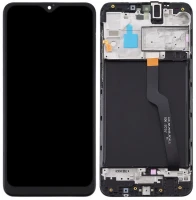 Дисплей Samsung Galaxy A10 A105 з тачскріном і рамкою Оригінал Service Pack Black (неофіційна збірка)