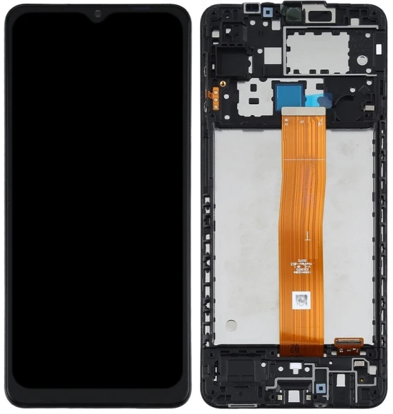 Дисплей Samsung A02 A022 з рамкою оригінал Black