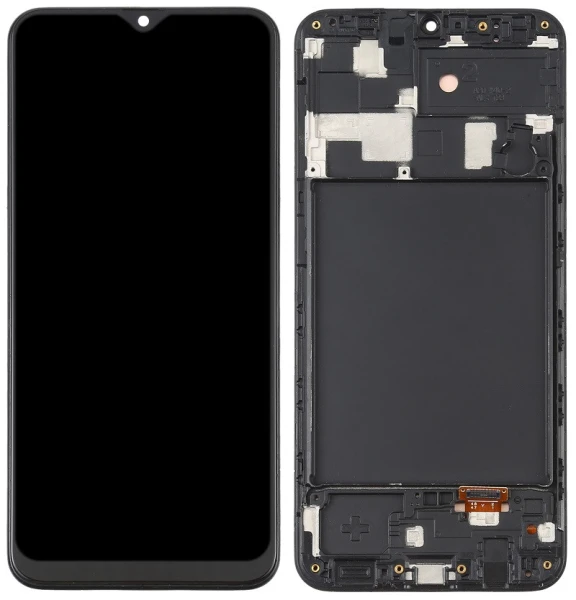 Дисплей Samsung Galaxy A20 A205 з рамкою та сенсором оригінал GH82-21250A GH82-19571A GH82-19572A