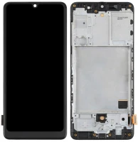 Дисплей Samsung Galaxy A41 A415 з тачскріном і рамкою оригінал 100% Service Pack Black