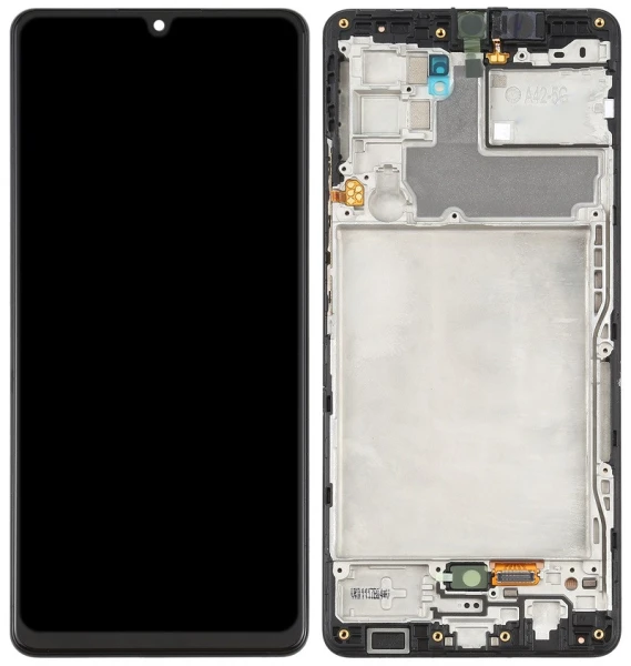 Дисплей Samsung Galaxy A42 5G (A426) Black з тачскріном і рамкою Service Pack