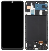 Дисплей Samsung Galaxy A50 A505 з тачскріном і рамкою оригінал 100% Service Pack Black