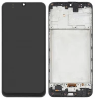 Дисплей Samsung Galaxy M30s M307 з тачскріном і рамкою оригінал 100% Service Pack Black