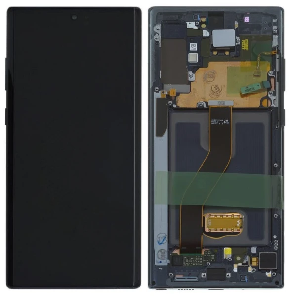 Дисплей Samsung Galaxy Note 10 Plus (N975) з тачскріном і рамкою Black Service Pack