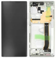 Дисплей Samsung Galaxy Note 20 Ultra/Note 20 Ultra 5G N985/N986 з тачскріном і рамкою оригінал 100% Service Pack White