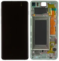 Дисплей Samsung Galaxy S10 G973 з тачскріном і рамкою оригінал 100% Service Pack Green