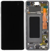 Дисплей Samsung Galaxy S10 G973 з тачскріном і рамкою оригінал 100% Service Pack Black