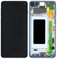 Дисплей Samsung Galaxy S10 G973 з тачскріном і рамкою оригінал 100% Service Pack Blue