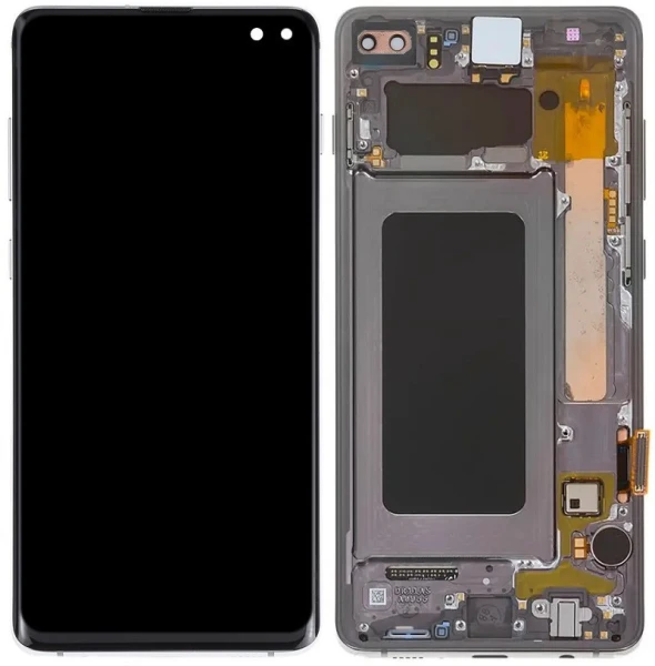 Дисплей Samsung Galaxy S10 Plus G975 GH82-18849A GH82-18834A GH82-18857A GH82-18853A з рамкою Оригінал Service Pack Black