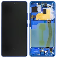 Дисплей Samsung Galaxy S10 Lite G770 з тачскріном і рамкою оригінал 100% Service Pack Blue