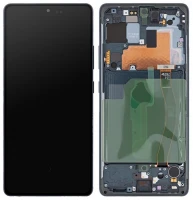 Дисплей Samsung Galaxy S10 Lite G770 з тачскріном і рамкою оригінал 100% Service Pack Black