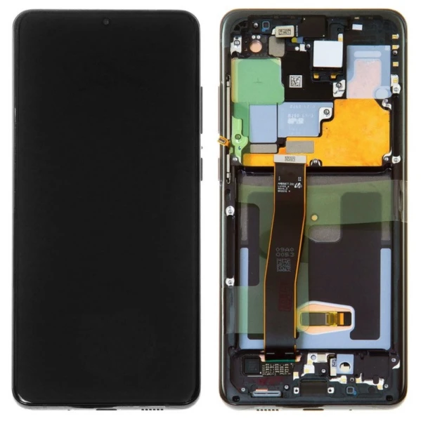 Дисплей Samsung Galaxy S20 Ultra (G988) з рамкою та тачскріном Оригінал Service Pack Black