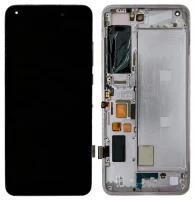 Дисплей Xiaomi Mi 10/10 Pro з тачскріном і рамкою оригінал 100% Service Pack White