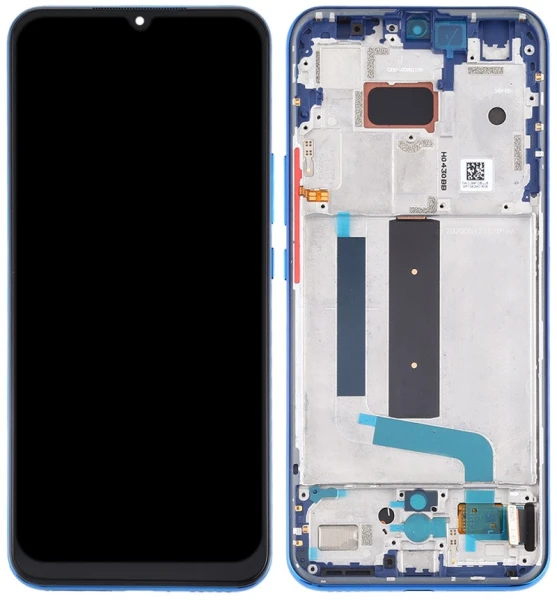 Дисплей Xiaomi Mi 10 Lite 5G / Mi 10 Youth 5G з тачскріном і рамкою оригінал Service Pack Blue