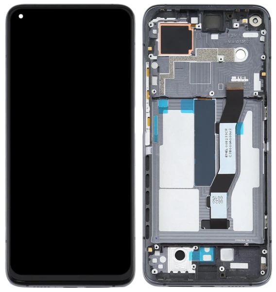 Дисплей Xiaomi Mi 10T / 10T Pro / Redmi K30S з рамкою оригінал 5600030J3S00 56000F0J3S00 Service Pack Black