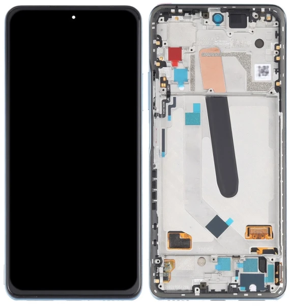 Дисплей Xiaomi Mi 11i / Mi 11X / Mi 11X Pro / Redmi K40 Pro+ з рамкою Оригінал Service Pack Blue