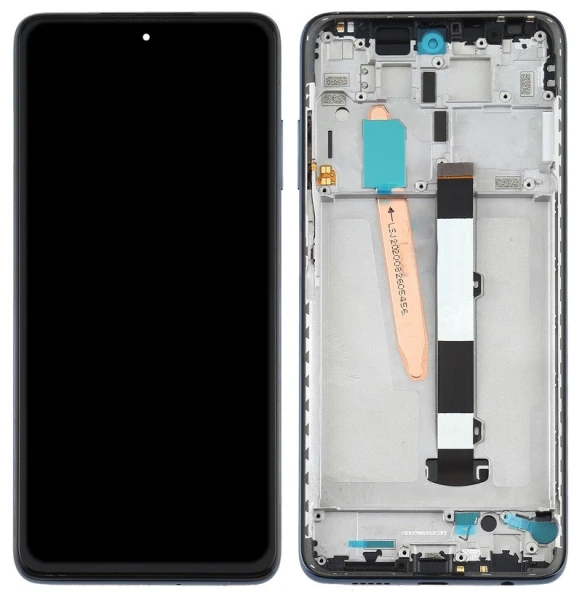 Дисплей Xiaomi Poco X3 / Poco X3 Pro з рамкою оригінал 560003J20C00 560007J20C00 560002J20S00 Service Pack Black