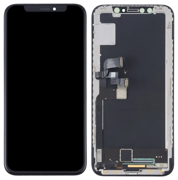 Дисплей iPhone X оригінал переклейка з рамкою Black