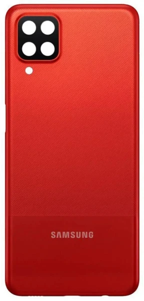 Задня кришка Samsung Galaxy A12 A125 оригінал Китай Red зі склом камери