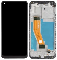 Дисплей Samsung Galaxy M11 M115 з тачскрином і рамкою, оригінал 100% Service Pack, Black