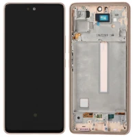Дисплей Samsung Galaxy A53 5G A536 з тачскріном і рамкою оригінал 100% Service Pack Gold