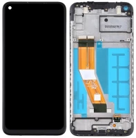 Дисплей Samsung Galaxy A11 A115 з тачскріном і рамкою оригінал 100% Service Pack Black