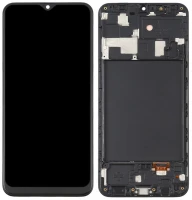 Дисплей Samsung Galaxy A20 A205 з тачскріном і рамкою OLED Black