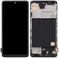 Дисплей Samsung Galaxy A51 A515 з тачскріном і рамкою OLED Full Glass Black