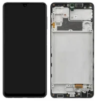 Дисплей Samsung Galaxy M32 M325 з тачскріном і рамкою OLED Black