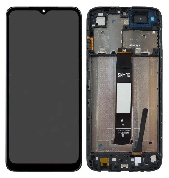 Дисплей Redmi A1/A1 Plus з тачскріном і рамкою оригінал Service Pack Black