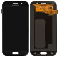 Дисплей Samsung Galaxy A5 2017 A520 з тачскріном без рамки OLED Black