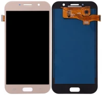 Дисплей Samsung Galaxy A7 2017 A720 з тачскріном без рамки OLED Gold