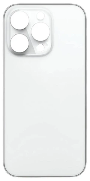 Задня кришка iPhone 14 Pro Max біла з великим вирізом під камеру