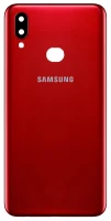 Задня кришка Samsung Galaxy A10s A107 оригінал Китай зі склом камери Red