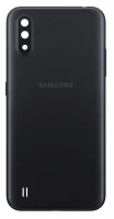 Задня кришка Samsung Galaxy A01 A015 оригінал Китай зі склом камери Black