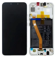 Дисплей Huawei P Smart Plus 2018/Nova 3i (INE-LX1/INE-LX1r) з тачскріном і рамкою сервісний оригінал + АКБ White