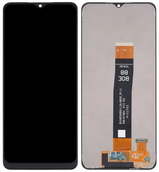 Дисплей Samsung Galaxy A13 5G / A04s (A047) з жовтим шлейфом Оригінал Service Pack Black