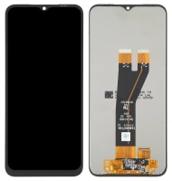Дисплей Samsung Galaxy A14 4G/A14 5G A145F/A146B (широкий конектор) з тачскріном без рамки оригінал Service Pack Black