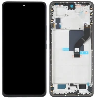 Дисплей Xiaomi 12 Lite з тачскріном і рамкою оригінал Service Pack Black