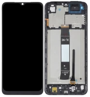 Дисплей Xiaomi Redmi A2 (23028RN4DG, 23026RN54G) Redmi A2 PLUS 4G з тачскріном і рамкою оригінал Service Pack Black