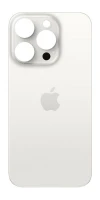 Задня кришка iPhone 15 Pro з великим вирізом під камеру оригінал Китай White Titanium