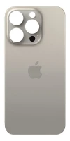 Задня кришка iPhone 15 Pro Max з великим вирізом під камеру оригінал Китай Natural Titanium