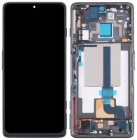 Дисплей Xiaomi Poco F4 GT з тачскріном та рамкою оригінал Service Pack Black
