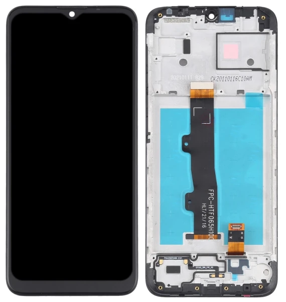 Дисплей Motorola Moto E7 Power / E7i Power XT2097-6 XT2097-13 з тачскріном і рамкою оригінал Service Pack China Black