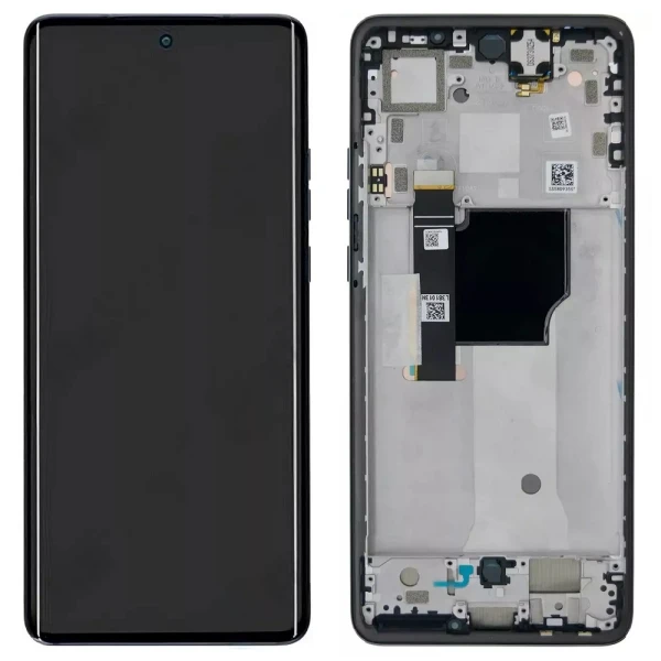 Дисплей Motorola Edge 40 Neo XT2307 з тачскріном і рамкою оригінал Service Pack China Black