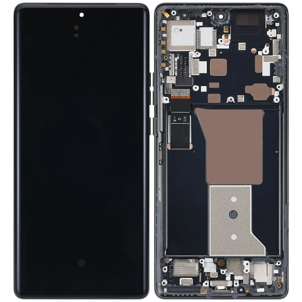 Дисплей Motorola Edge Plus 2023 (XT2301) / X40 / X40 5G з тачскріном і рамкою Оригінал Service Pack Black
