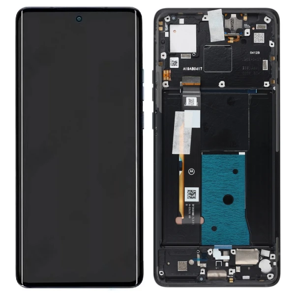 Дисплей Motorola Edge 40 XT2303 з тачскріном і рамкою оригінал Service Pack China Black