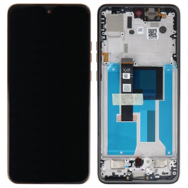 Дисплей Motorola Edge 50 Neo XT2409 Motorola S50 з тачскріном і рамкою Service Pack Gold Latte
