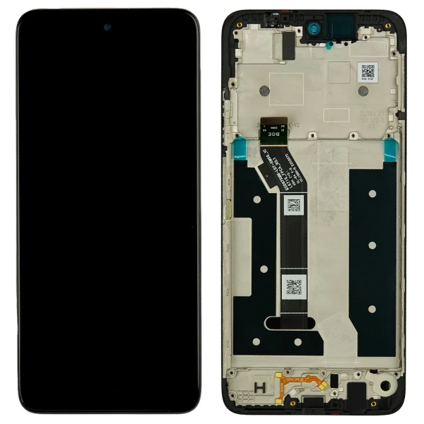 Дисплей Motorola G35 XT2433 з рамкою оригінал Black