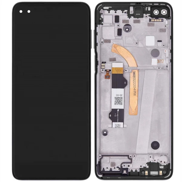 Дисплей Moto G 5G Plus (XT2075) (5D68C17495/5D68C17494) з рамкою Surfing Blue оригінал Service Pack